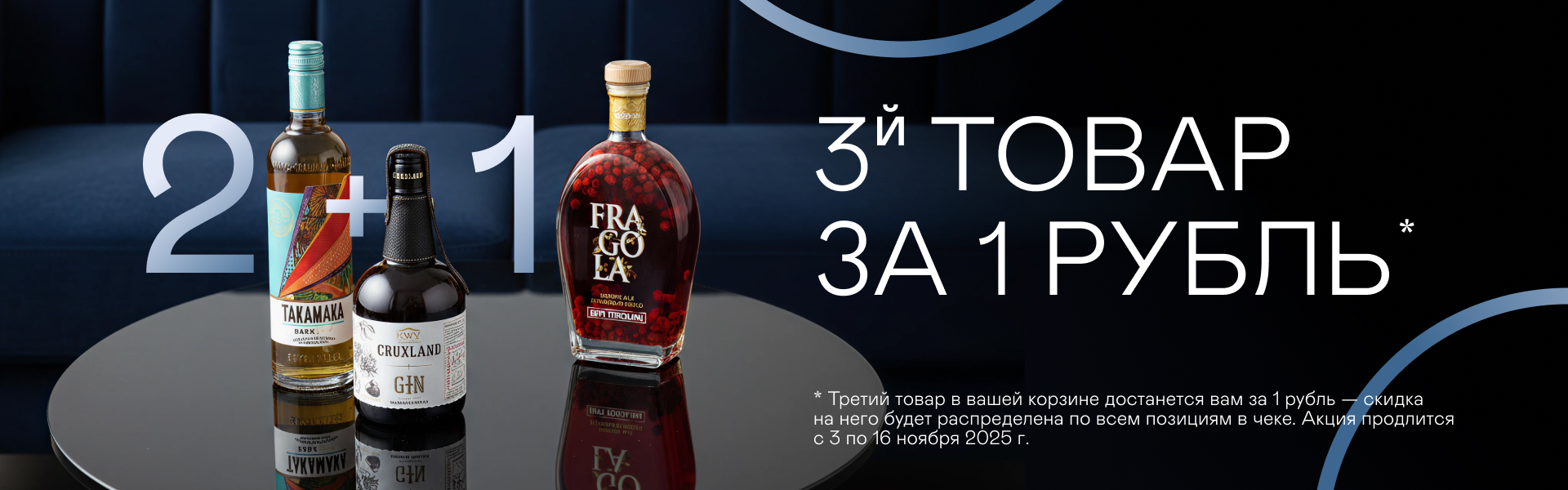 2+1: крепкие напитки